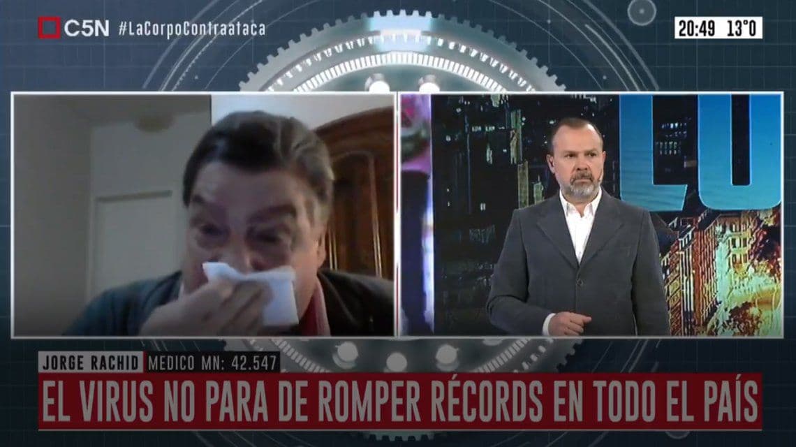 El desconsolado pedido de un médico: «Los trabajadores de la salud están cayendo como moscas»
