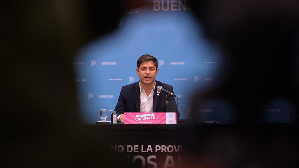 Kicillof anticipó que se enviarán 1,5 millones de turnos para vacunar a toda la población priorizada