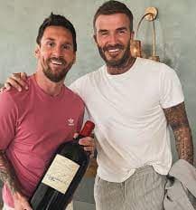David Beckham le regaló a Lionel Messi un botellón de vino de una marca exclusiva: cuál es el precio