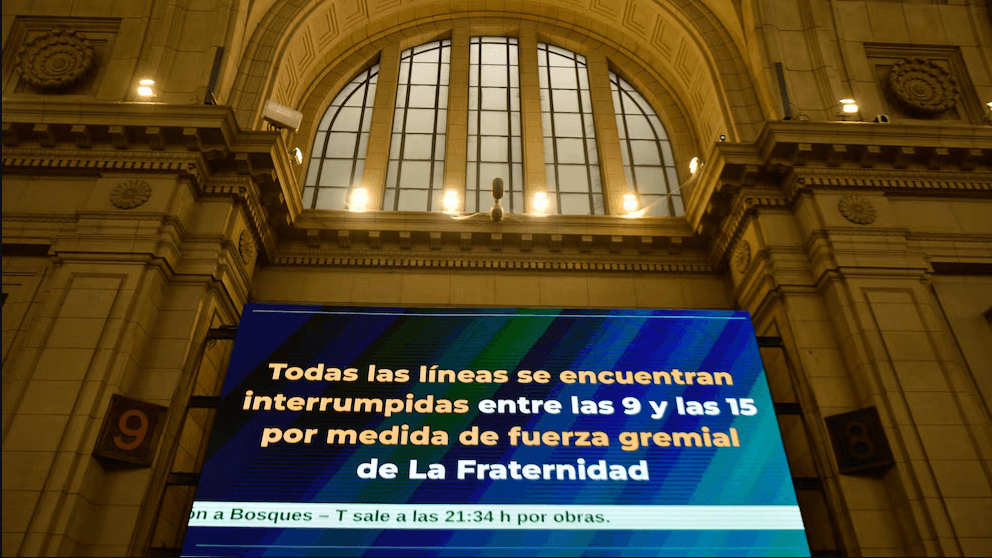 Paro de trenes: a las 11 se realizará un plenario gremial para decidir otras medidas