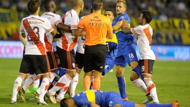 Sanciones para todos: de los 5 expulsados del Superclásico entre Boca y River, sólo Peruzzi y Pisculichi podrán jugar la Revancha