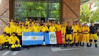 Misión argentina de Cascos Blancos en Chile: «El trabajo es agotador y la situación es brava»