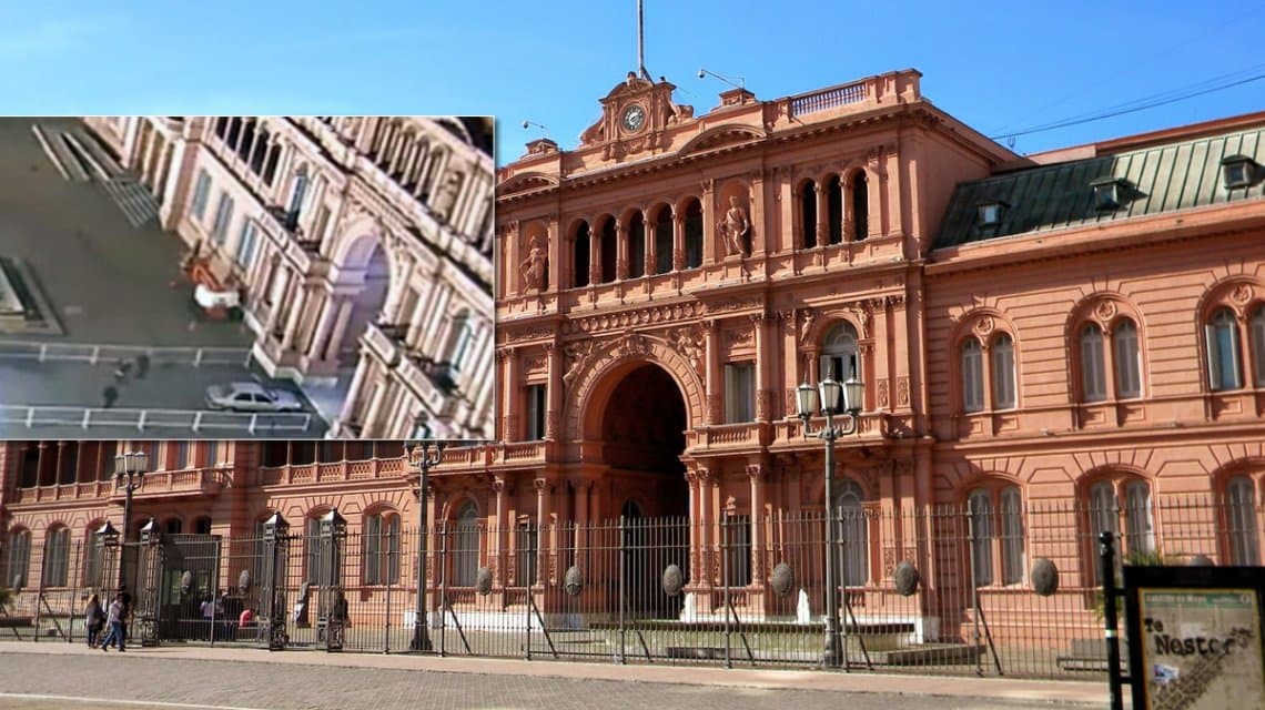 El hombre que chocó con un auto contra la Casa Rosada es inimputable