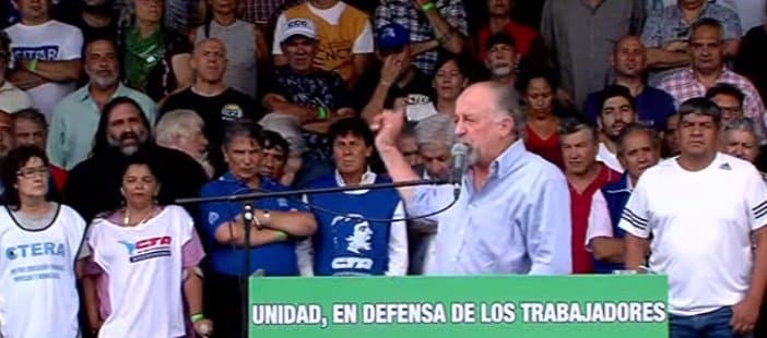Hugo Yasky: «Si quieren buscar ladrones, les pasamos una dirección: Balcarce 50, una casa rosada»