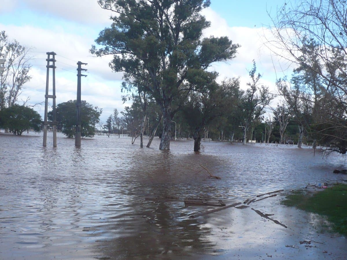 Temporal en Entre Ríos: un hombre murió cuando intentaba cruzar un puente con su hijo