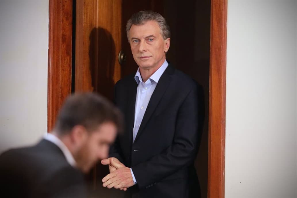 Mauricio Macri, en conferencia de prensa en Olivos: «No creo que las retenciones sean un impuesto inteligente»