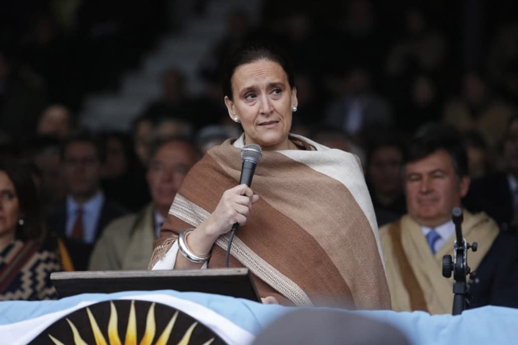 «Acá está nuestro gran motor», dijo Michetti en la Rural tras el reclamo por los impuestos