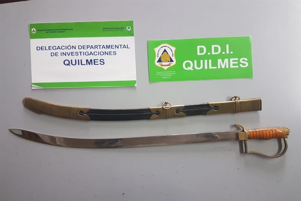 Recuperaron la réplica del sable corvo del Almirante Brown, que había sido robada en 2012