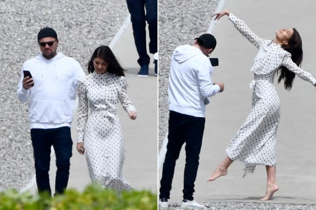 Muy enamorado, Leonardo DiCaprio fue el fotógrafo personal de su novia Camila Morrone en Cannes