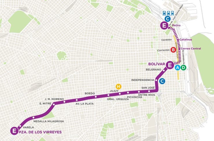 Línea E: cómo será el recorrido completo del subte desde el lunes