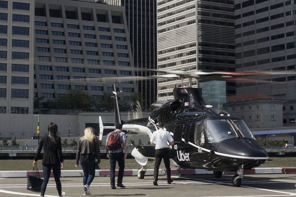 Uber ya tiene helicópteros, pero sueña con algo más avanzado