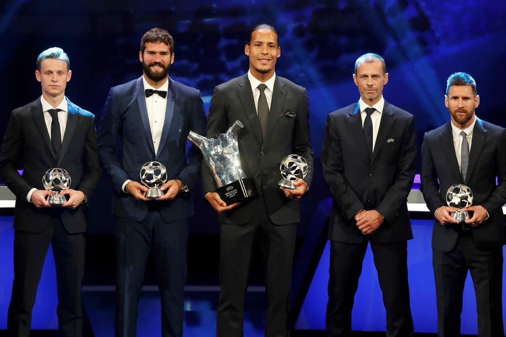Champions League: todos los premiados de la temporada 2018/19 en la gala de la UEFA