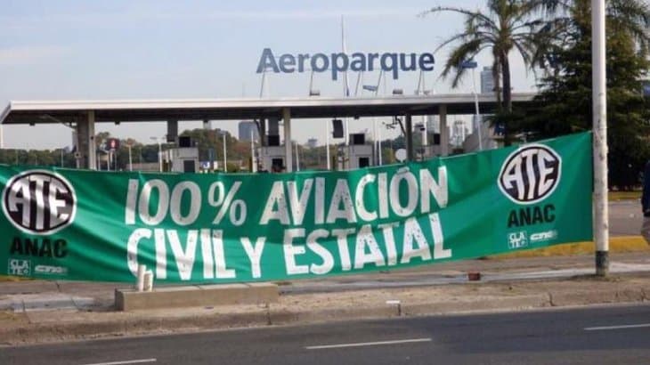 ATE lanzó un paro para el viernes en el organismo de controladores aéreos