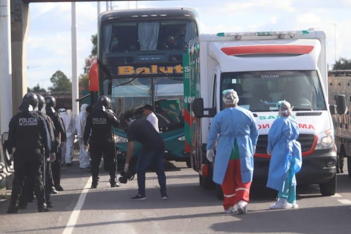 Operativo en General Paz en un micro que llegó de Jujuy con 62 pasajeros
