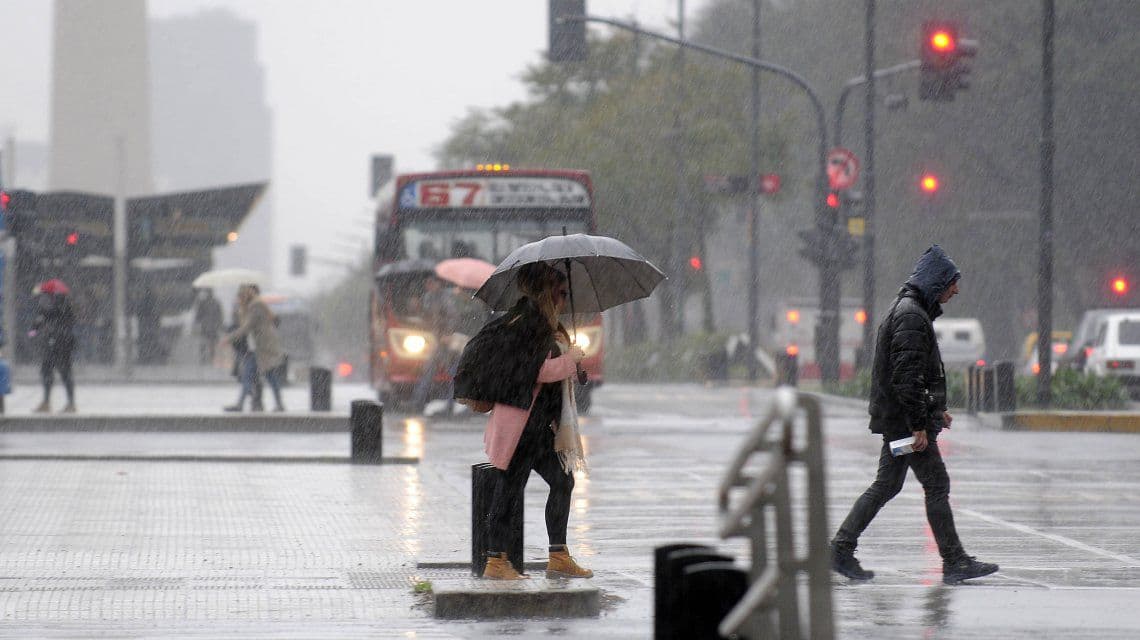 Alerta meteorológico por tormentas fuertes y posible granizo en la Ciudad y parte del Conurbano