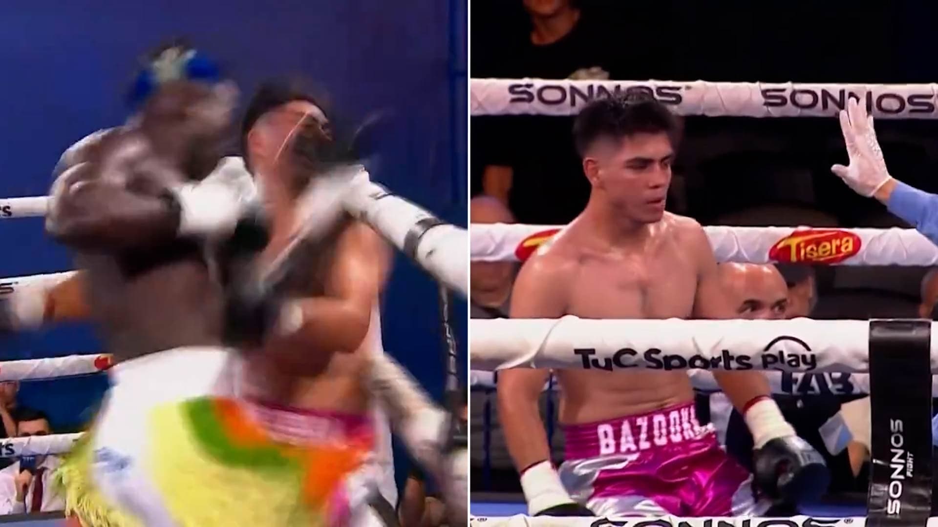 Featured image for: El gran gesto del boxeador senegalés Bamba Niang con su rival tras ganar por un impactante KO