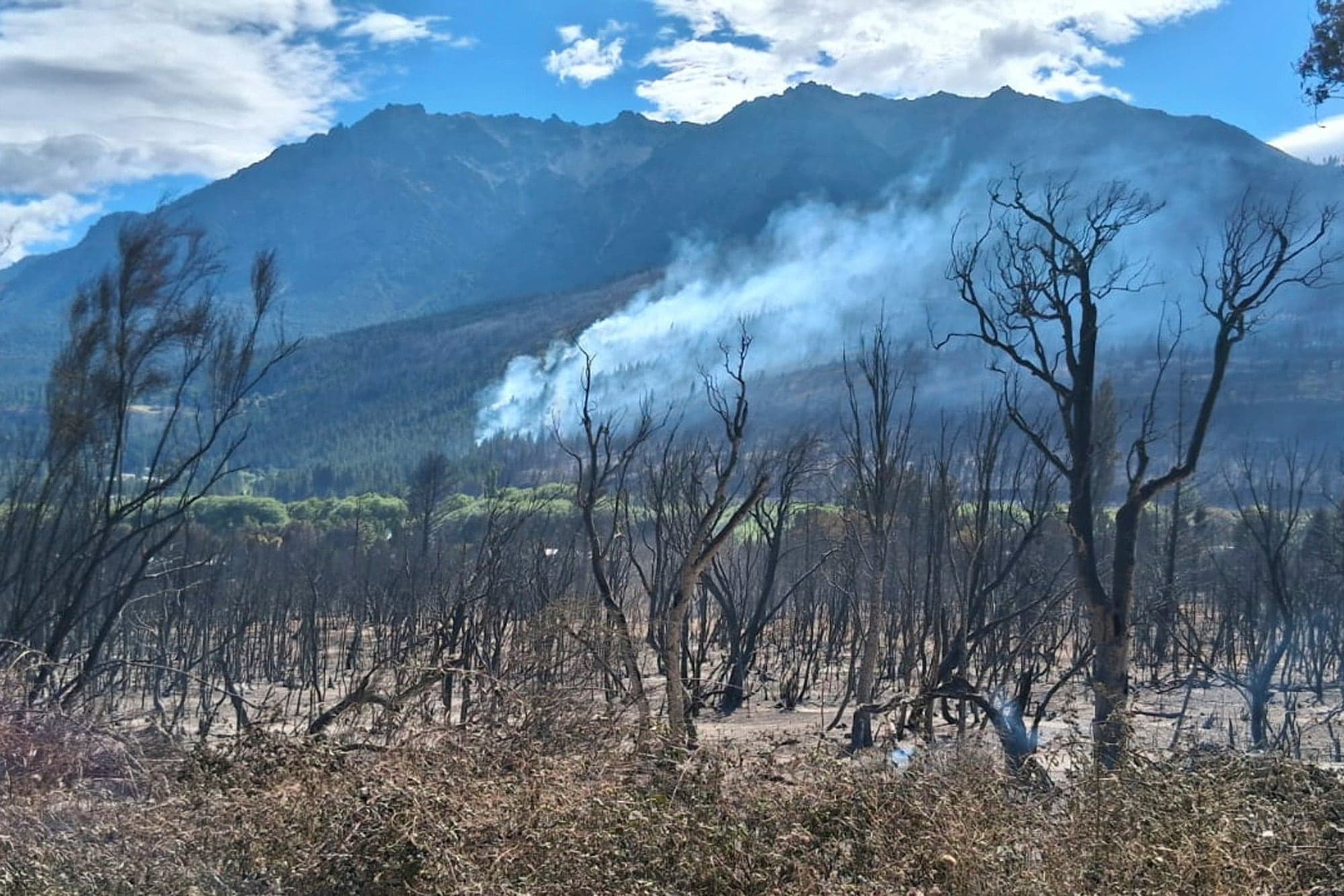 Featured image for: Incendios en Chubut: viviendas quemadas y devastación también en El Vallecito, el loteo que ayer fue arrasado por el fuego