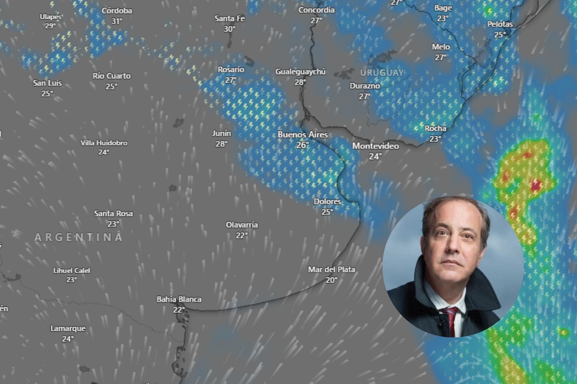 Featured image for: Se viene la lluvia: así estará el pronóstico del clima esta semana en el AMBA