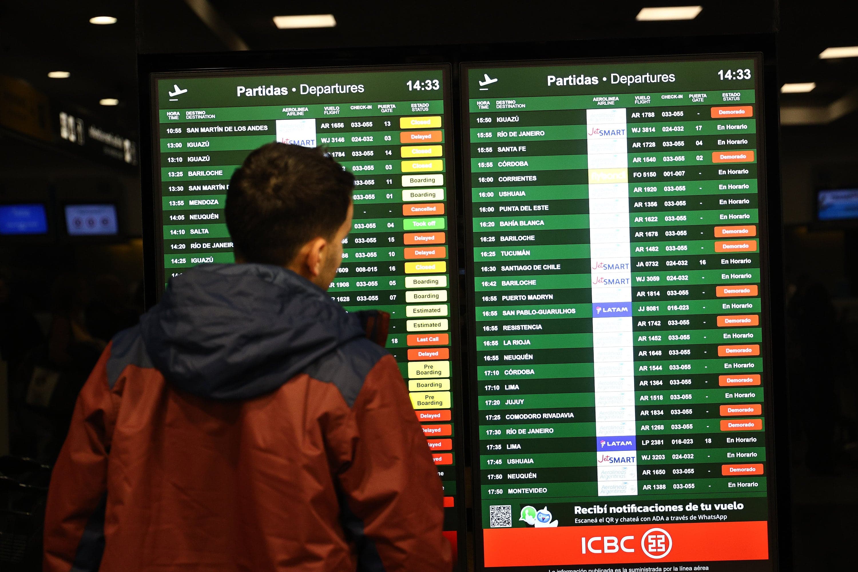 Comenzó el paro de trabajadores de ATE en los aeropuertos: se prevén complicaciones para volar