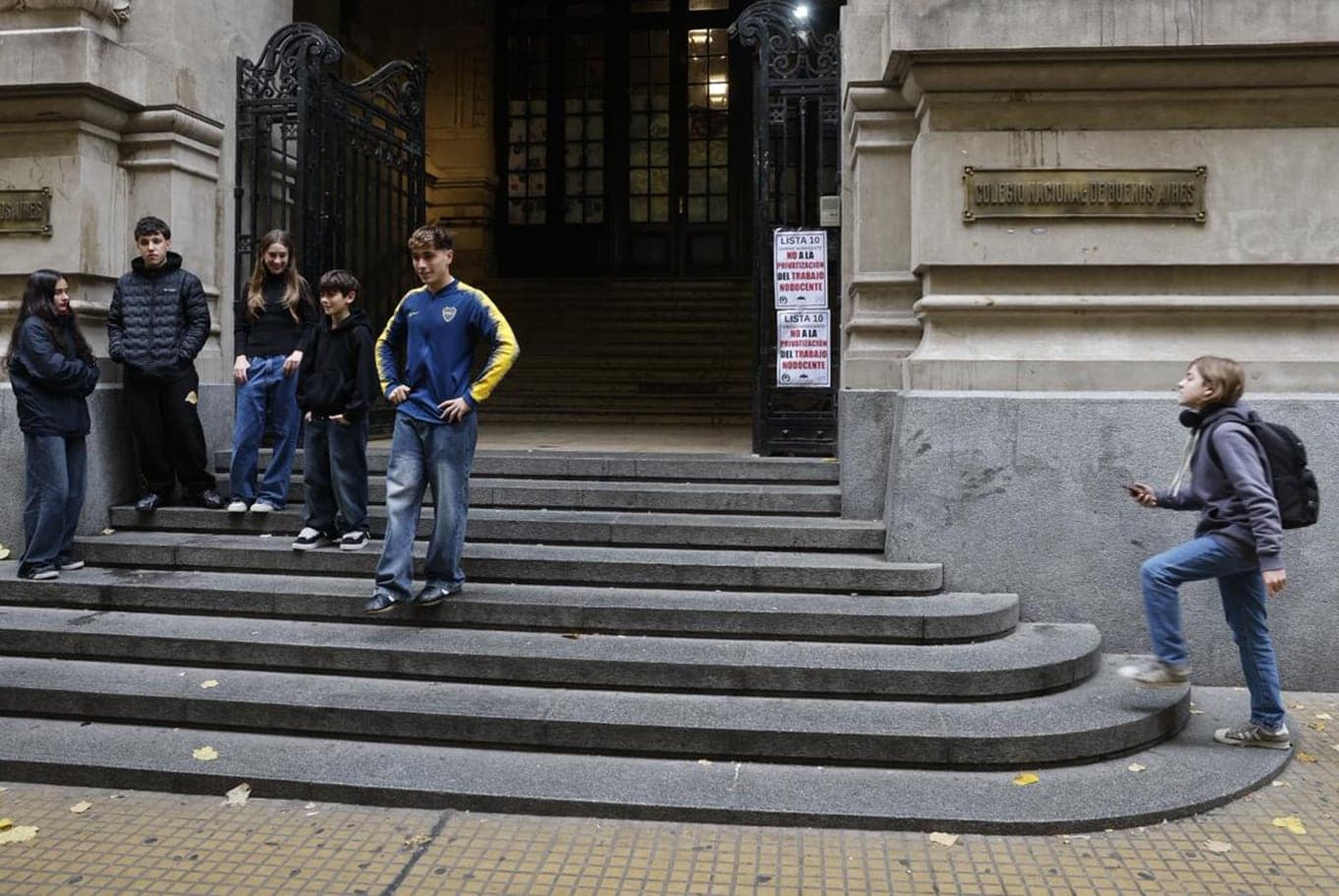 El Colegio Nacional de Buenos Aires está tomado en reclamo por la aplicación de la ESI