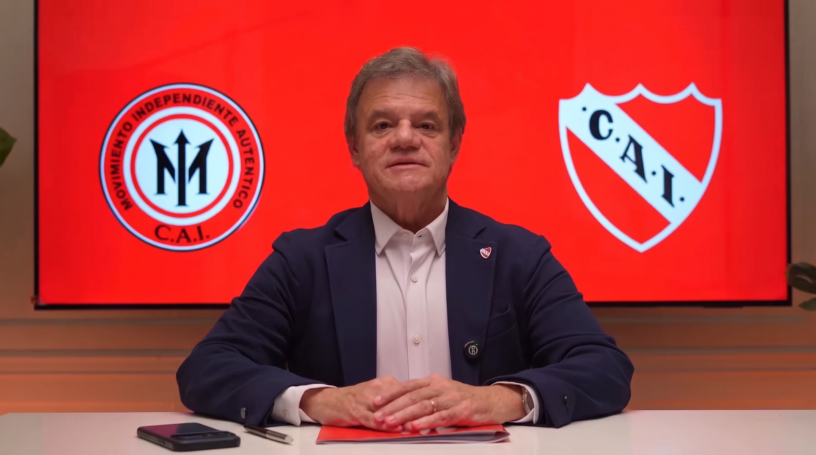 Enrique Sacco se lanzó como candidato a presidente de Independiente: “Tomé una de las decisiones más importantes de mi vida”