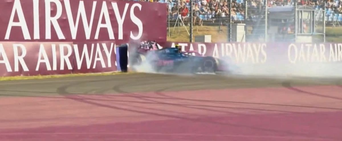 Franco Colapinto sufrió un accidente en la segunda práctica del GP de Hungría