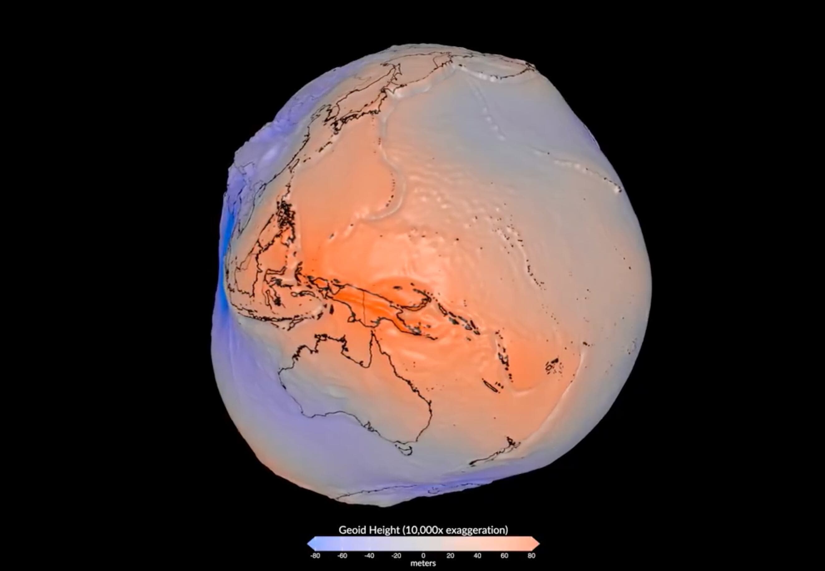 La NASA mostró una imagen inédita de la Tierra que representa el geoide