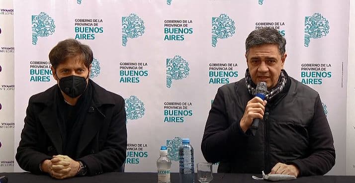Axel Kicillof y Jorge Macri encabezaron una entrega de respiradores en Vicente López