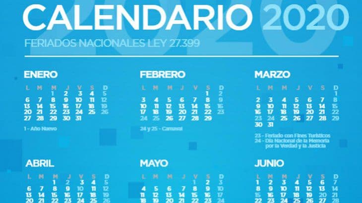 Feriados: proponen eliminar los que restan del 2020 y convertirlos en días no laborables