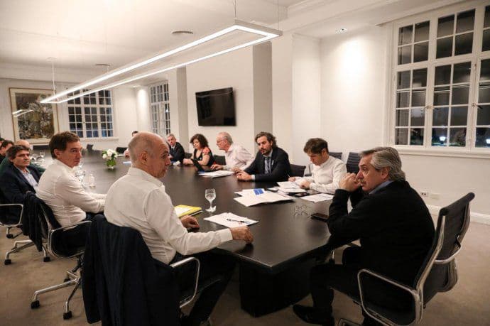 Alberto junto a Kicillof y Larreta definen cómo sigue la cuarentena
