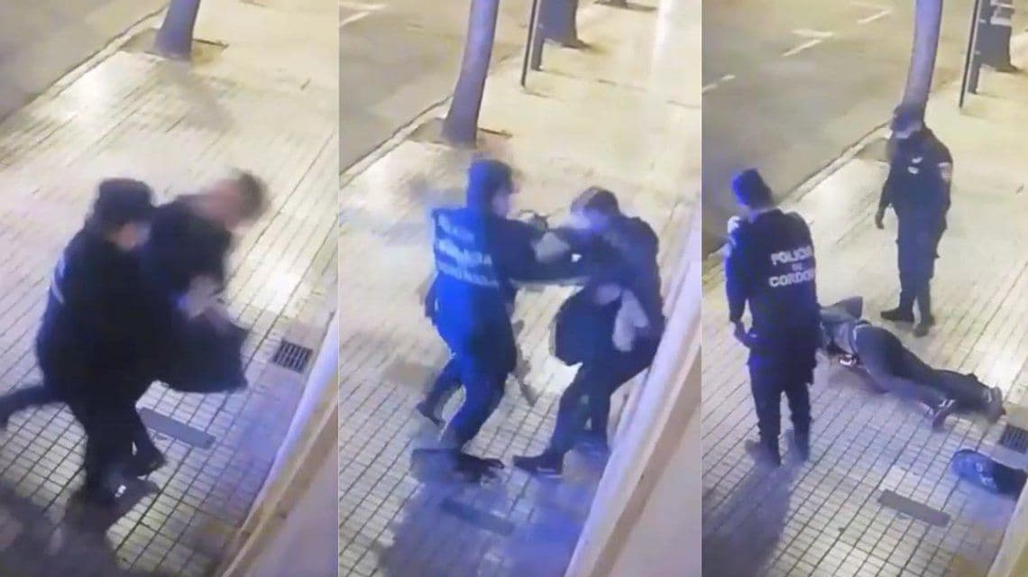 Un joven fue noqueado por un policía en Córdoba