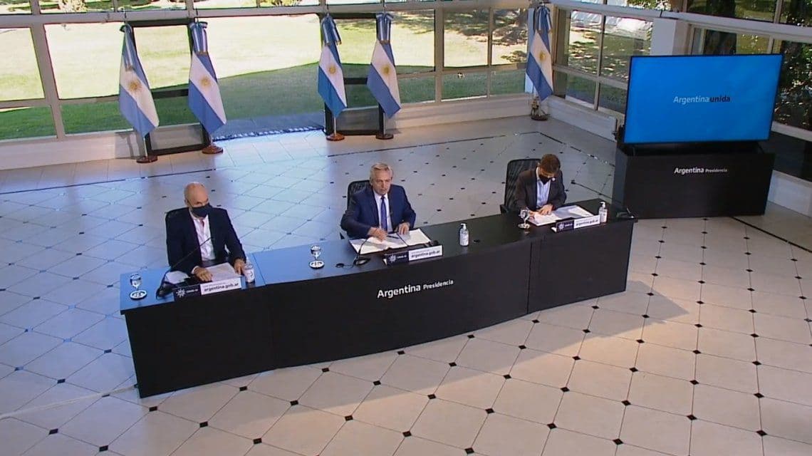 Alberto Fernández anunció la nueva extensión del aislamiento hasta el 30 de agosto