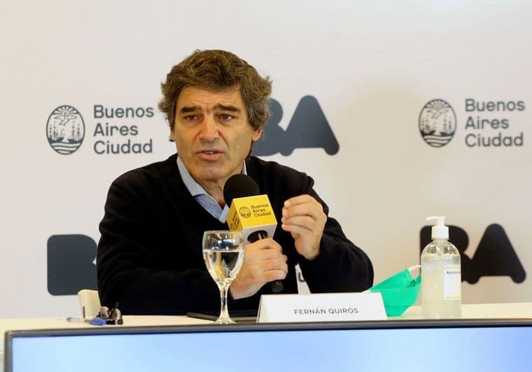 Fernán Quirós defendió el protocolo para que los alumnos vuelvan a las aulas