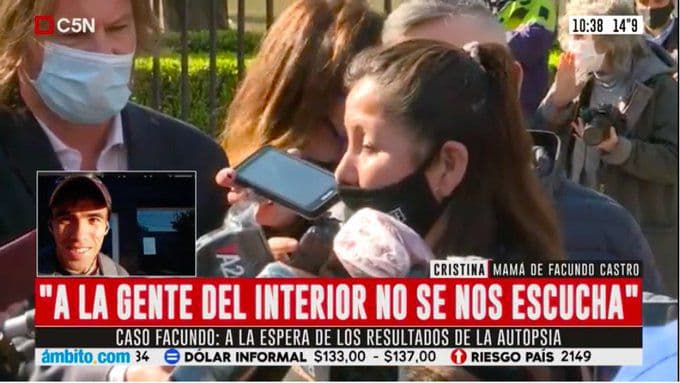Cristina Castro, tras su reunión con Kicillof: «Le dije que Berni es un bocón y que tiene que renunciar»