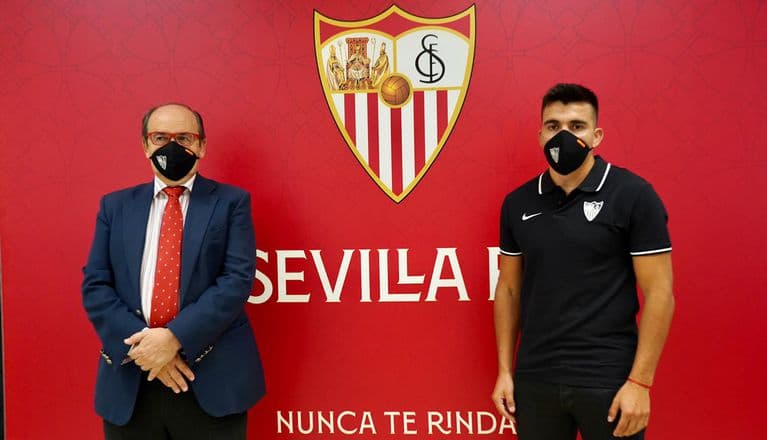 Marcos Acuña, presentado en Sevilla