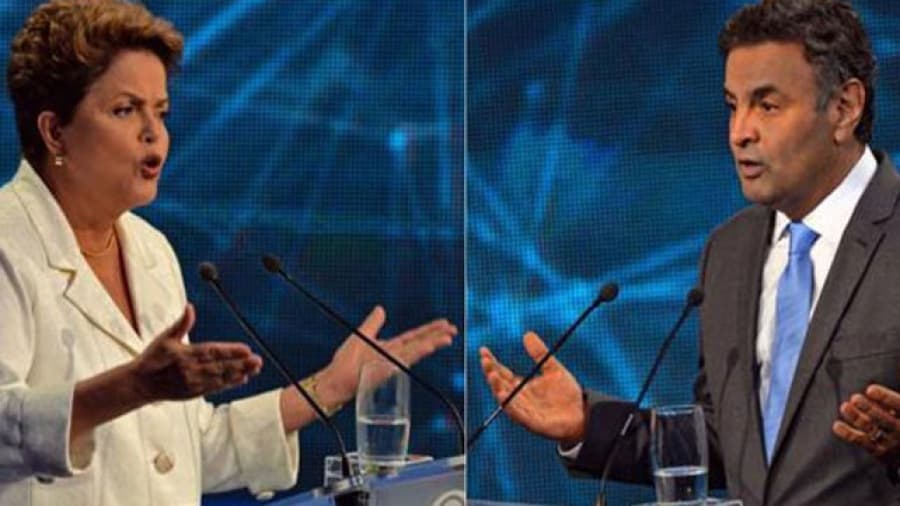 Dilma y Neves tuvieron otro debate aunque menos agresivo