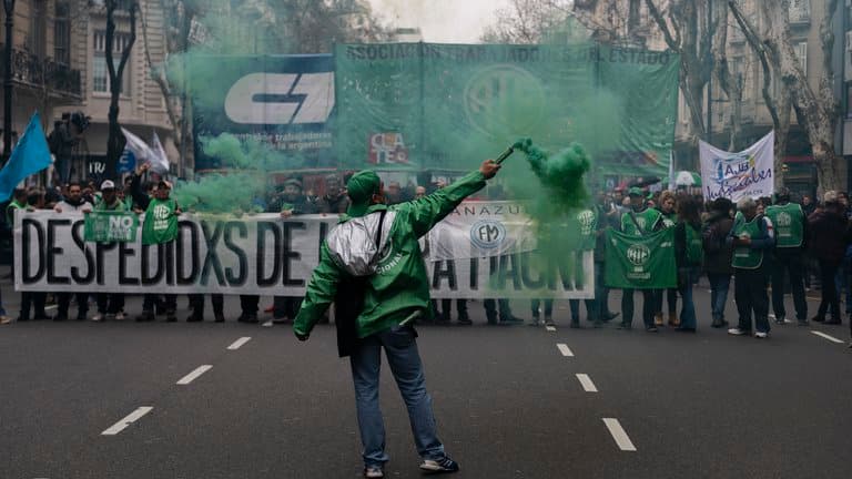 Del Obelisco al Congreso: jornada de marchas y protestas en el centro porteño
