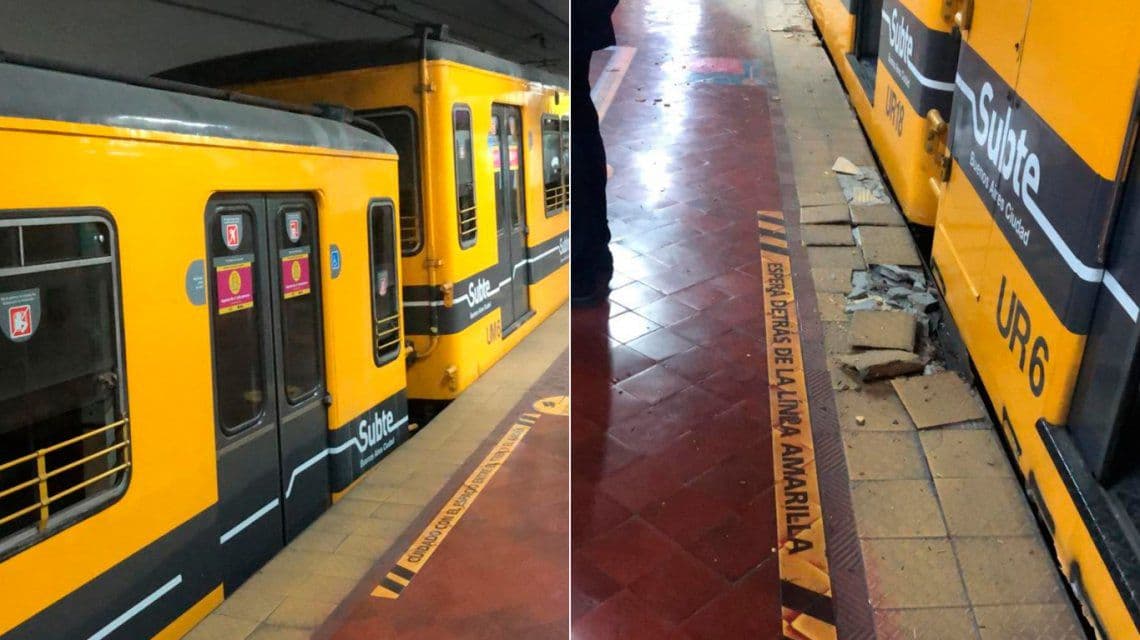 Susto en el subte E: descarriló una formación en la estación Independencia