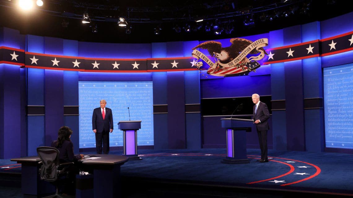 Donald Trump y Joe Biden debatieron por última vez y quedó mejor parado el republicano