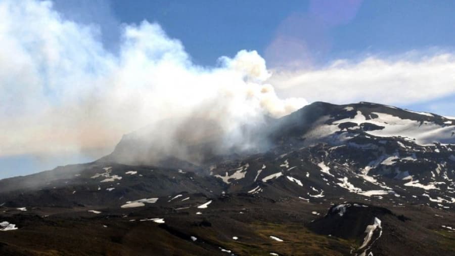 Alerta naranja en Chile por el volcán Copahue