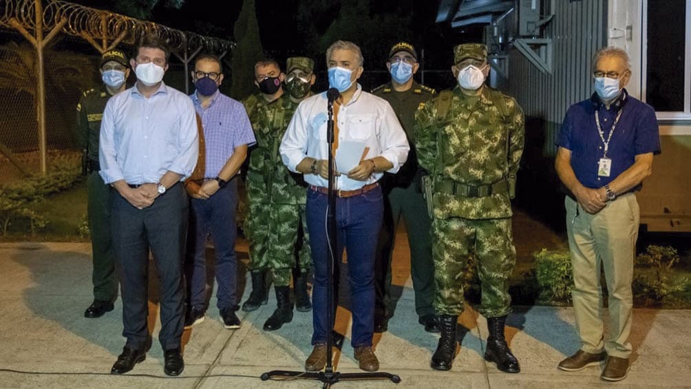Seis personas detenidas en Colombia por el ataque al helicóptero del presidente Duque