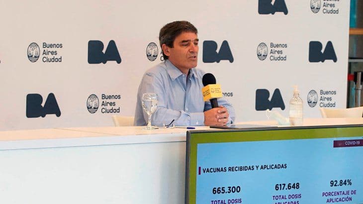 Quirós: «La variante Delta tendrá circulación comunitaria en la Ciudad en cuestión de días»