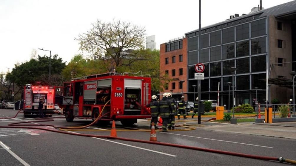 Incendio en un restaurante en Puerto Madero