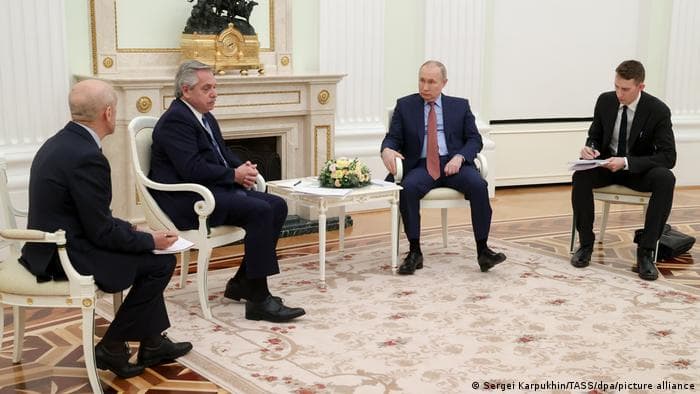Alberto Fernández le dijo a Putin que quiere dejar atrás “la dependencia” con los EEUU y ofreció que Argentina sea “la puerta de entrada de Rusia a América Latina”