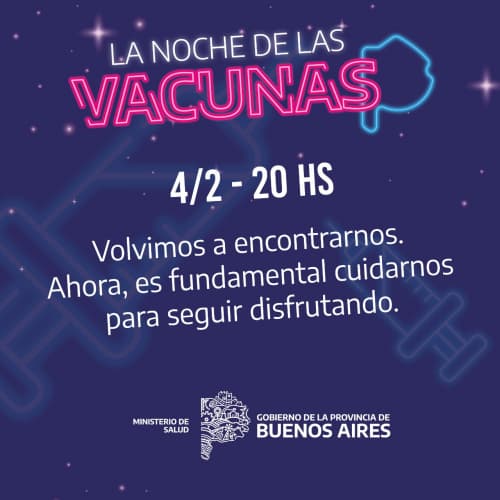 “Noche de las vacunas” en la provincia de Buenos Aires: horario y puntos de atención sin turno para este viernes