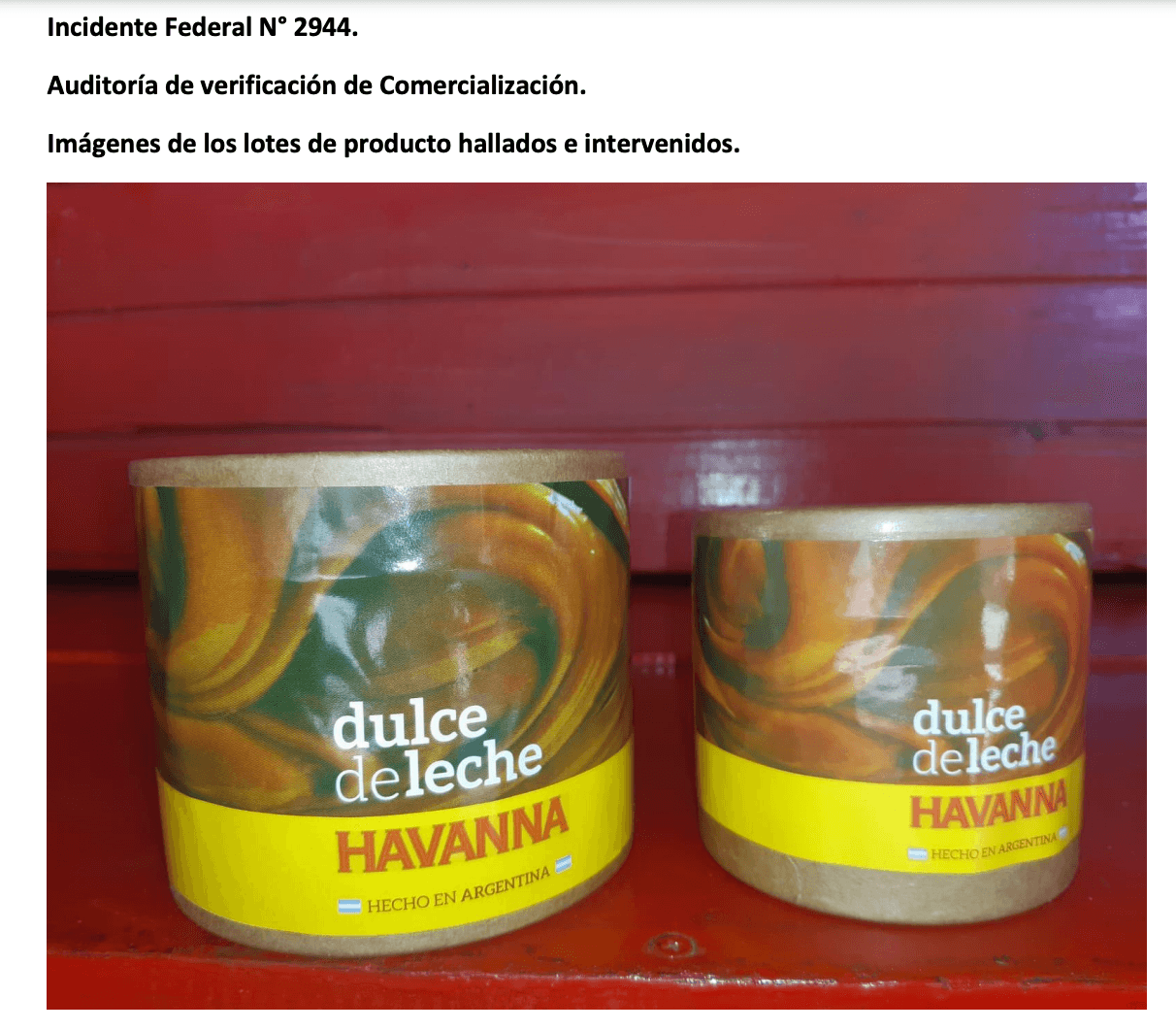 Prohíben dulce de leche de popular marca que falsificaron