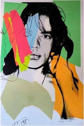 Sale a subasta una serigrafía de Warhol que rinde homenaje a Mick Jagger