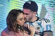 Rodrigo De Paul fue a ver a Tini Stoessel y le habló al público que lo ovacionó: “Les voy a contar por qué amo a esta mujer”