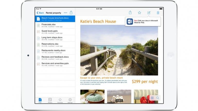 Office y Dropbox se unen para permitir la edición de documentos