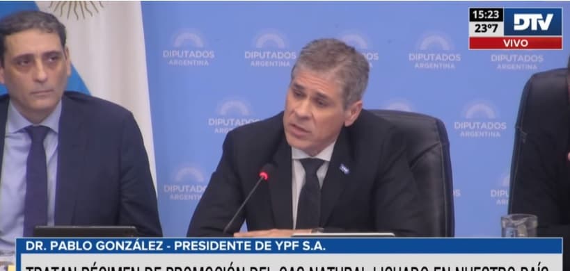 Titular de YPF defendió el Régimen de Promoción del Gas Natural Licuado